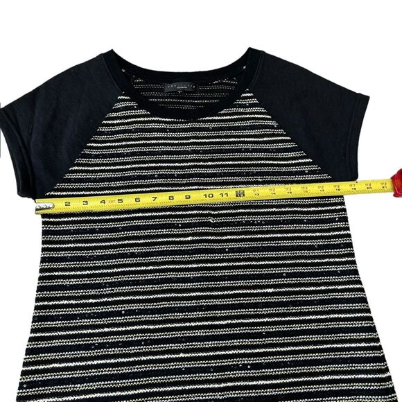 Sanctuary Women’s L Metallic Gold & Silver Sequin Tweed Dress Knee Length Boucle - Picture 7 of 8